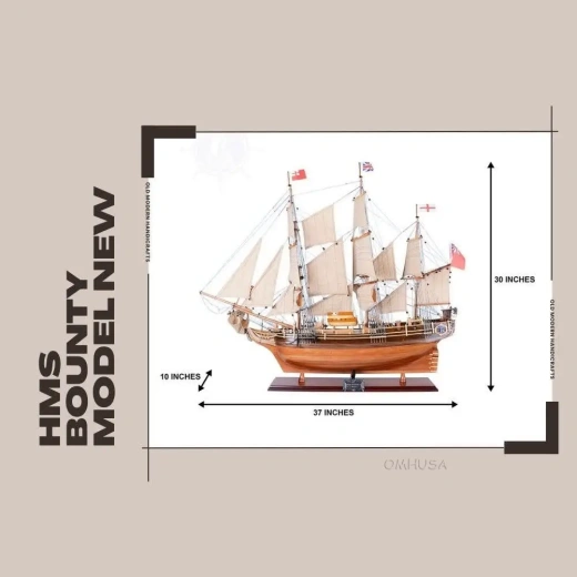 HMS Bounty New Tall Ship Model - A Historical Masterpiece
