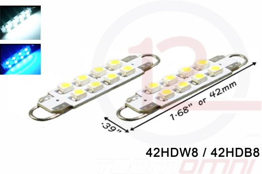 42Mm 8 Smd Chip Hook Style Led - 42Hdw8