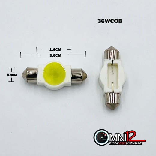 36mm COB LED Festoon Style Bulbs - Omni12