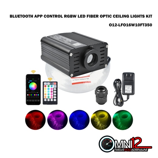 Bluetooth App Control RGBW LED Fiber Optic Ceiling Lights Kit