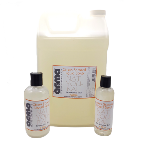 Our Aroma Natural All-In-One Floral Scented Shower, Shampoo Liquid Soap- 8 Floz, Scent: Floral Scent, Size: 8 Fl Oz / 236Ml, Quantity: 1
