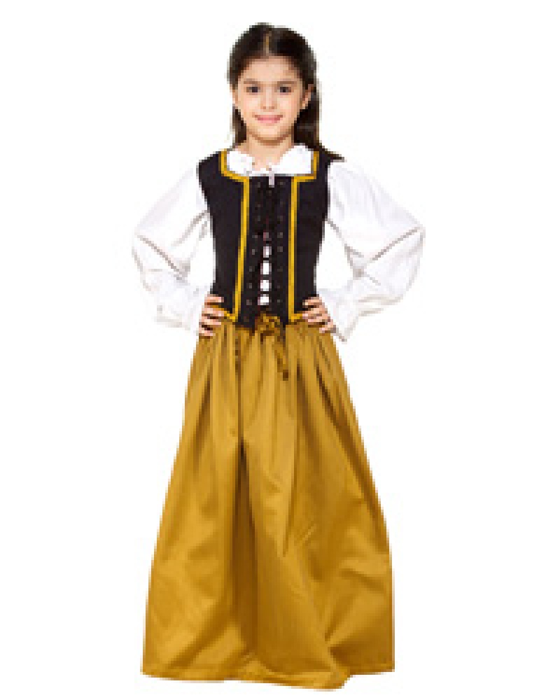 Girls Cotton Medieval Skirt