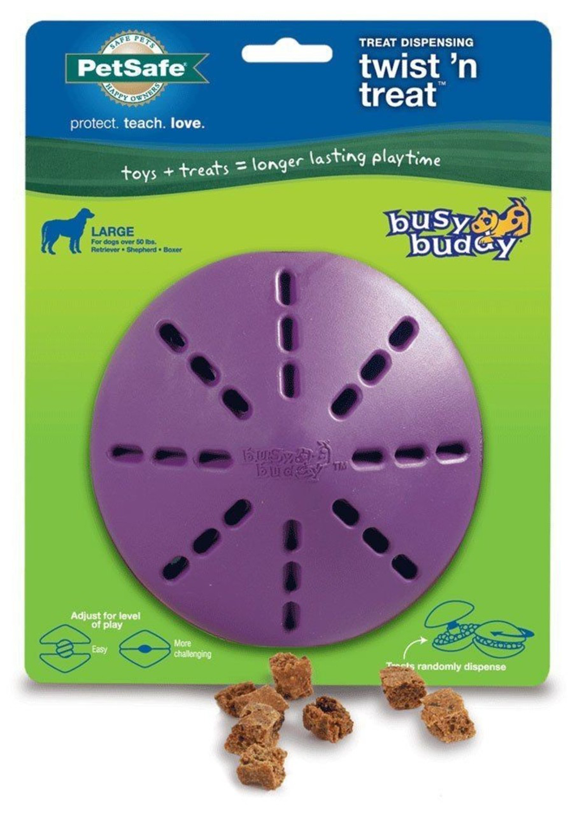 BUSY BUDDY KIBBLE NIBBLE FEEDER BALL - My Pet Store and More