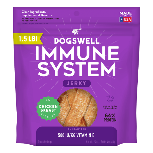 Dogswell Jerky Immunity & Defense Grain-Free Chicken 24Oz