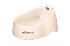 Petmate Deluxe Fresh Flow Fountain For Cats Bleached Linen 1Ea/Md