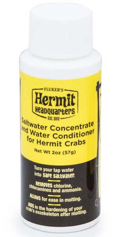 Flukers Hermit Crab Saltwater Concentrate And Water Conditioner 2 Oz