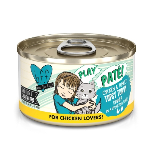 Bff Cat Play Chicken And Turkey Topsy Turvy Dinner 2.8Oz (Case Of 12)