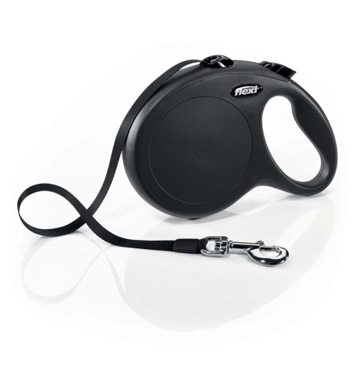 Flexi Classic Retractable Tape Dog Leash Black 26 Ft Large