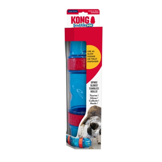 Kong Scuttle Pod Treat Dispenser Dog Toy 1Ea/Lg
