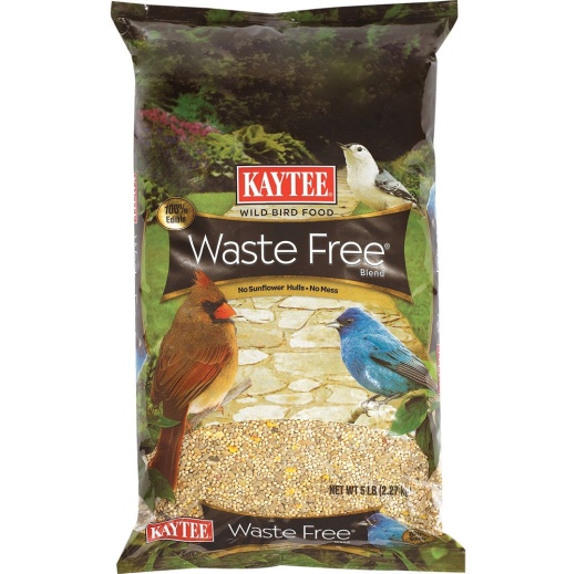 Kaytee Waste Free 5 Pounds - The Ultimate Bird Food Mix for a Mess-Free Yard