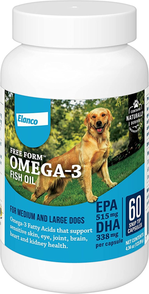 Bayer Dog Omega 3 Fish Oil Capsules 60Ct