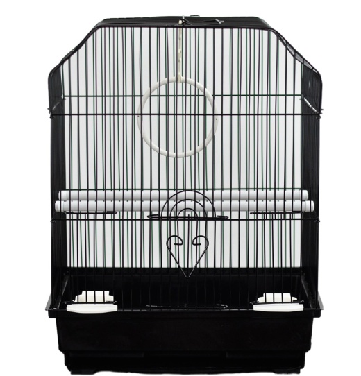 A And E Cages Ornate Top Bird Cage In Retail Box Black 14 Inches