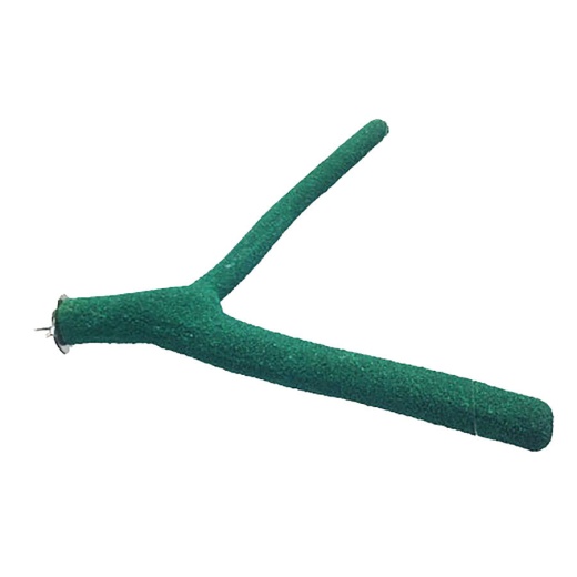A and E Cages Forked Sand Covered Bird Perch Md 10In