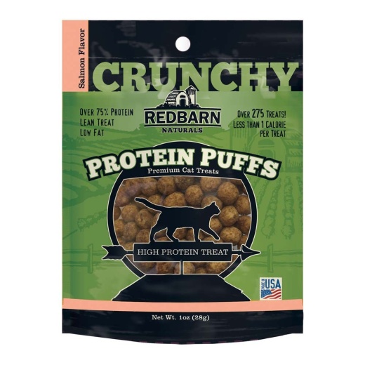 Redbarn Protein Puffs Crunchy Cat Treats Salmon