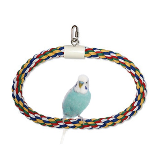 JW Pet Swing N Perch Ring Multi-Color Medium