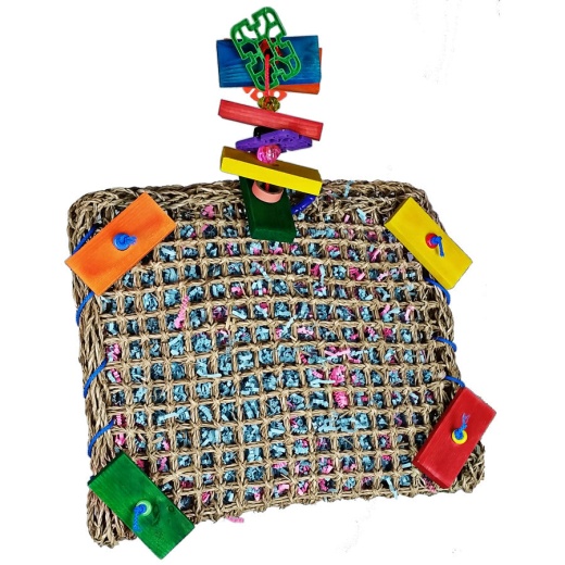 A And E Cages Happy Beaks Vine Mat Forage Pouch Bird Toy