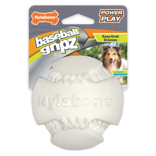 Nylabone Power Play Dog Baseball Gripz - Medium