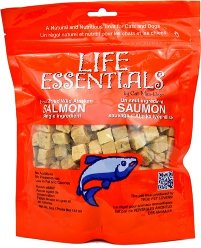 Cat-Man-Doo 5Oz Bags of Freeze Dried Wild Alaskan Salmon
