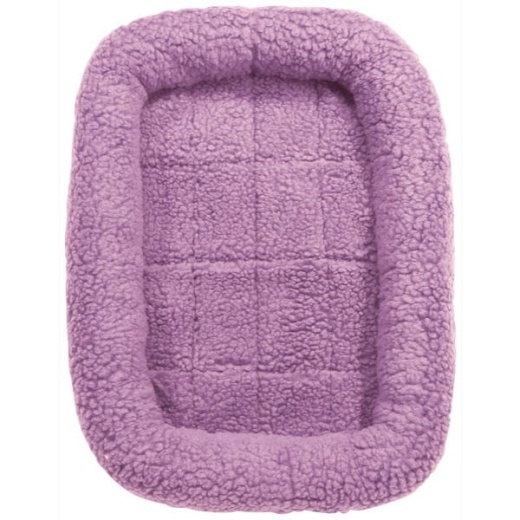 Slumber Pet Sherpa Crate Bed M/L Purple