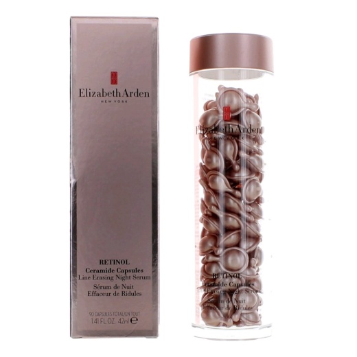 Retinol By Elizabeth Arden, 90 Ceramide Capsules Line Erasing Night Serum