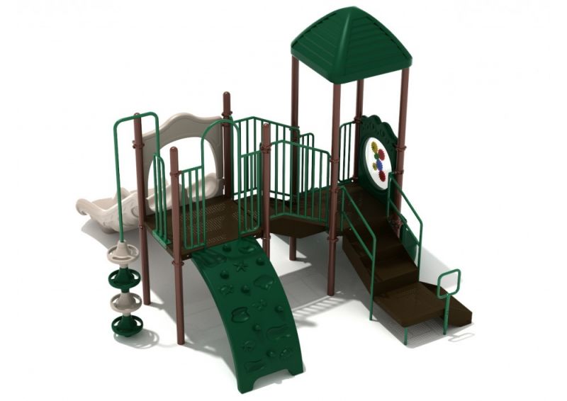 Los Arboles Playground Structure with Interactive Games, Slides and Climbers