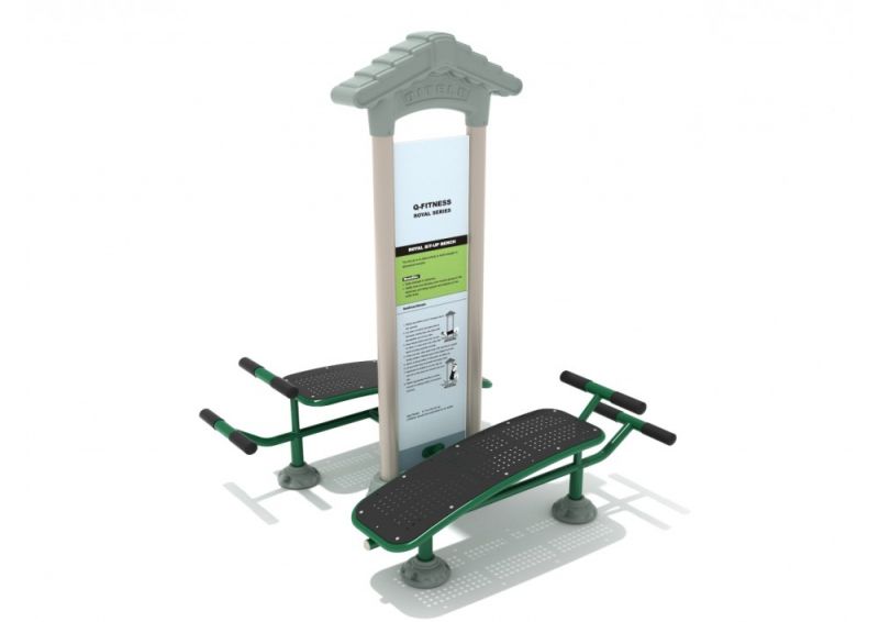 Outdoor Fitness Royal Double Station Sit Up Bench
