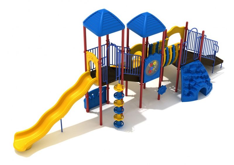 Ladera Heights Playground Structure with Interactive Games, Slides and Climbers