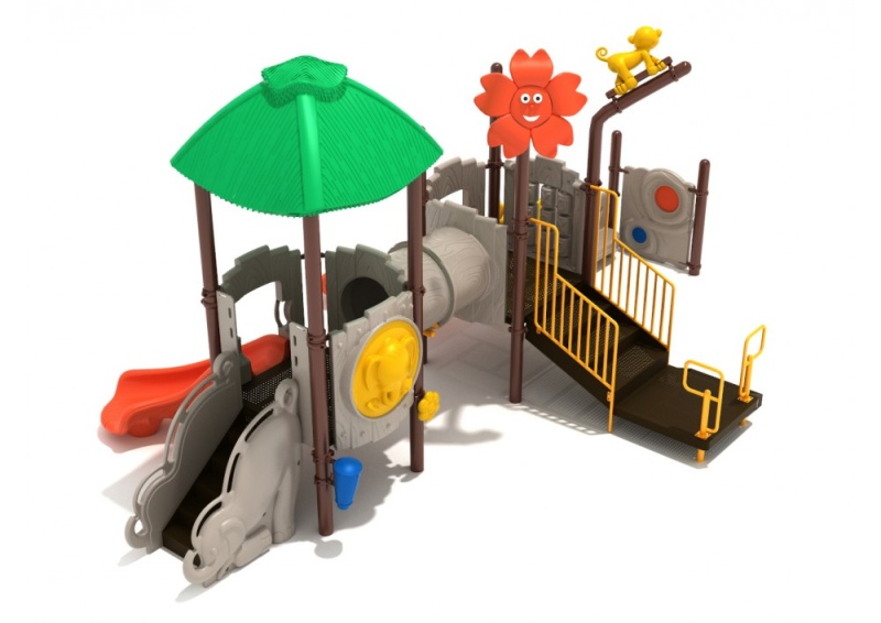 Jumping Jaguar Playground Structure with Games and Slides