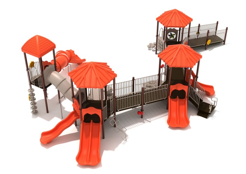 Riverbend Run Playground Structure with Interactive Games, Slides and Climbers