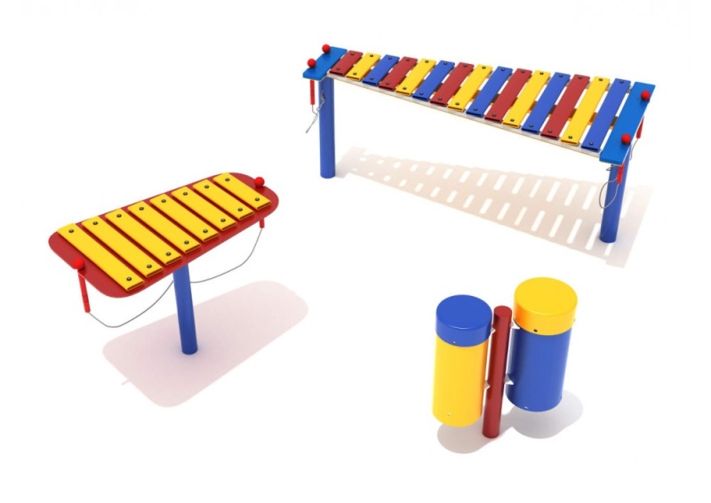 Rhythm Group Of Three Musical Instruments for Outdoor Playground