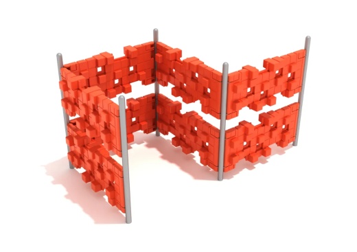 Pixel Fence Climbing Structure for Kids