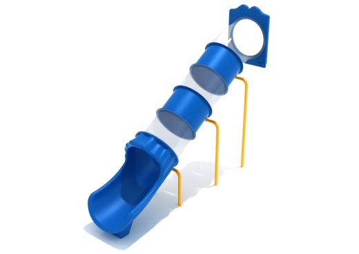 7 Foot Straight Tube Slide - Slide And Mounts Only