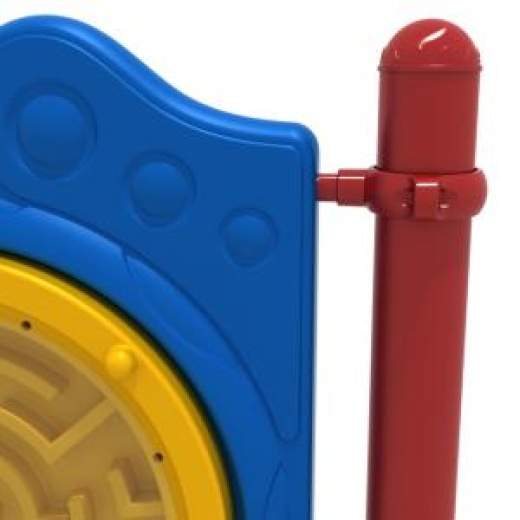 Freestanding Tic-Tac-Toe Panel With Posts