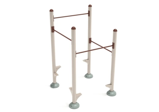 Inclined Quadruple Station Chin Up Bars for Ultimate Strength Training