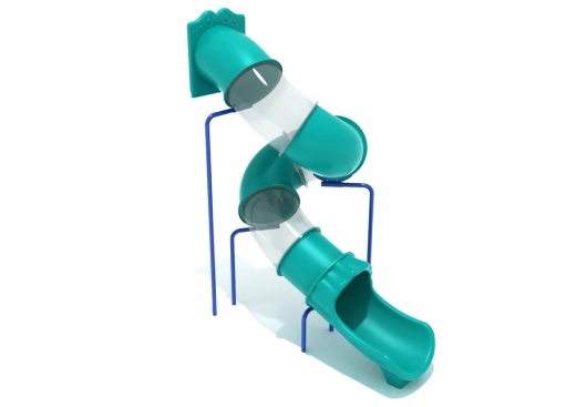 11-Foot Spiral Tube Slide for Kids and Adults