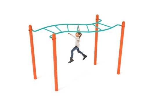 Wavy Overhead Scaling Ladder for Kids
