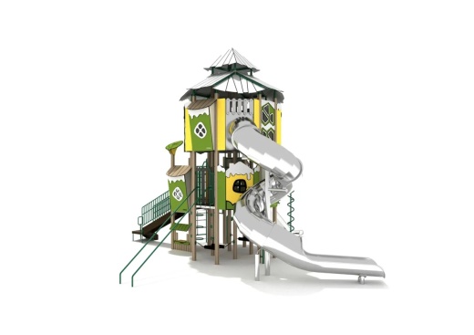 Florida Elm Canopy Quest Play Structure, Stainless Steel