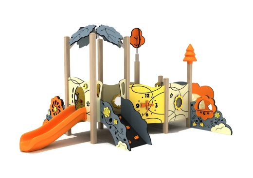 Peony Canopy Mini Play Structure, Stainless Steel