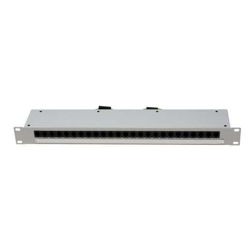 25 Port 1 Pair RJ-11 Patch Panel with Male and Female AMP Connector