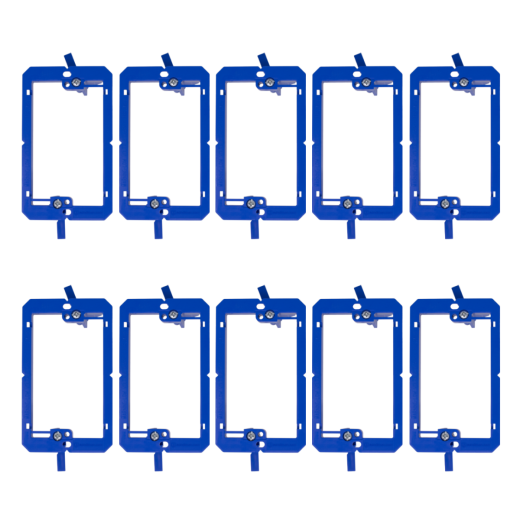 Single Gang Low Voltage Mounting Bracket (10 Pack)