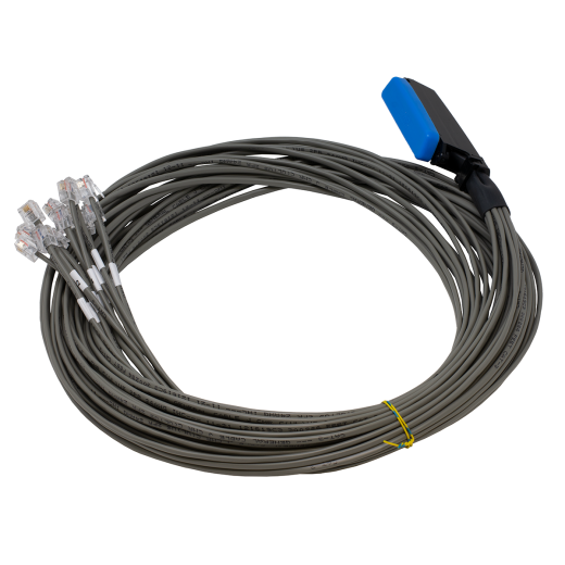 Qwik 6' 12X4 Octopus Cable With Male Amp