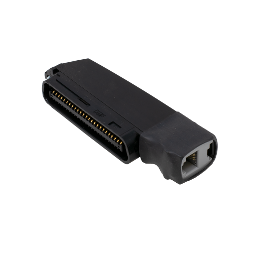 Male Amphenol to 4 Pin Modular Adapter - AMP Male to 2 Pair Modular Jack