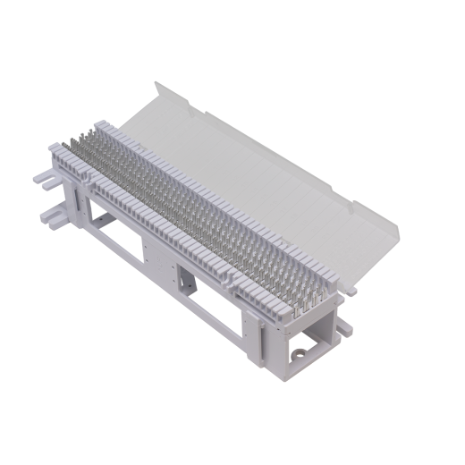 66M Block 50 Pair Kit - CAT5E Rated, Split Block with Clear Plastic Cover