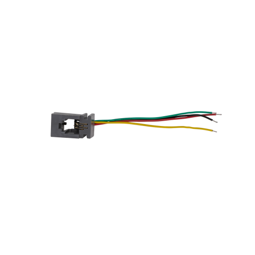 616-P Modular Handset Jack - 4P4C Female Jack with Tinned Wires