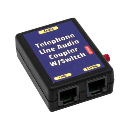 Phone Line Audio Coupler with Switch