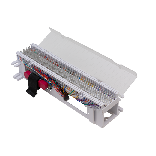 66M Block with 2 Female Amp Connectors - CAT5E Rated