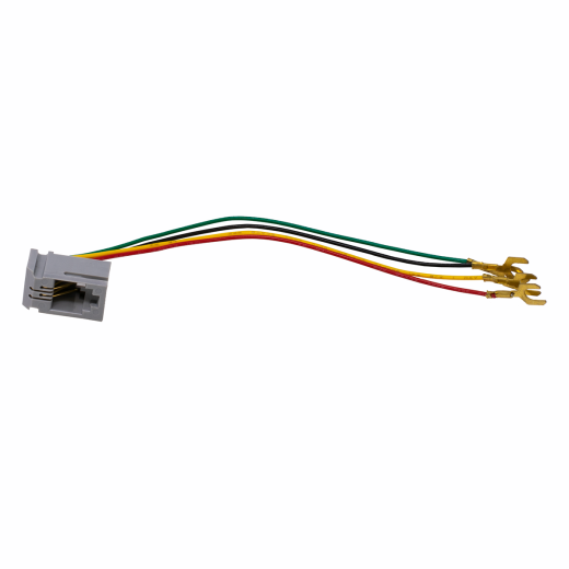 616-L Modular Handset Jack - 4P4C Handset Jack with Spades