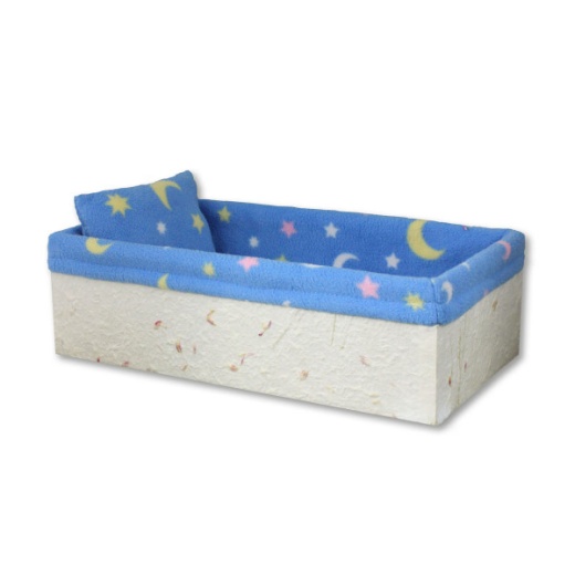 Handmade Paper Casket, Floral - Eco-Friendly Burial Option