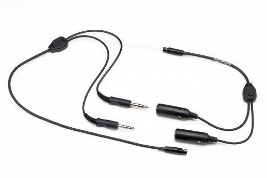 Blulink GA Cord Assembly - Straight Cord with 25'' Audio Plug and .206'' Mic Plug