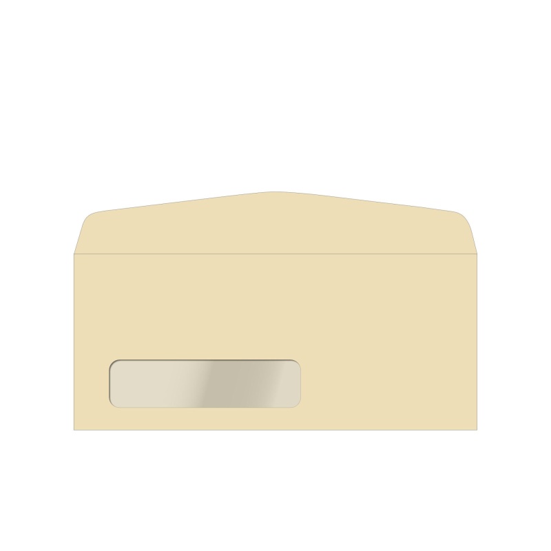 Lettermark Colors (Earthchoice) No. 10 Window Envelopes - Ivory - 500 Pk